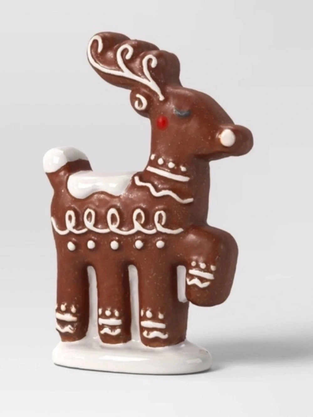 Set of 2 Ceramic Gingerbread Reindeer by Target's Wondershop, New!